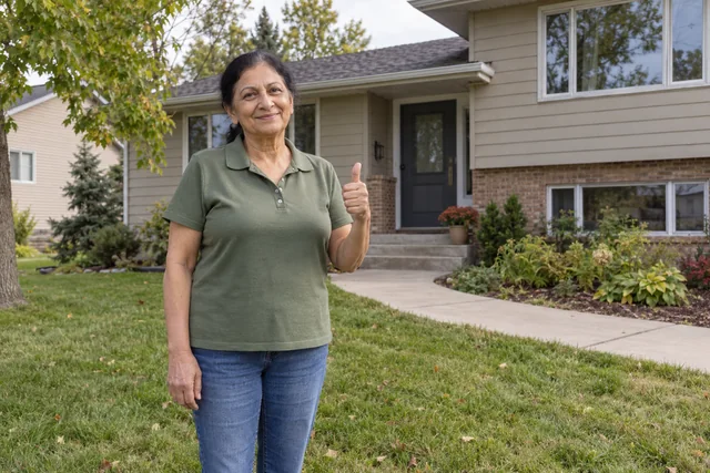 Person giving a thumbs up